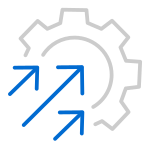 renovation and operational efficiency icon